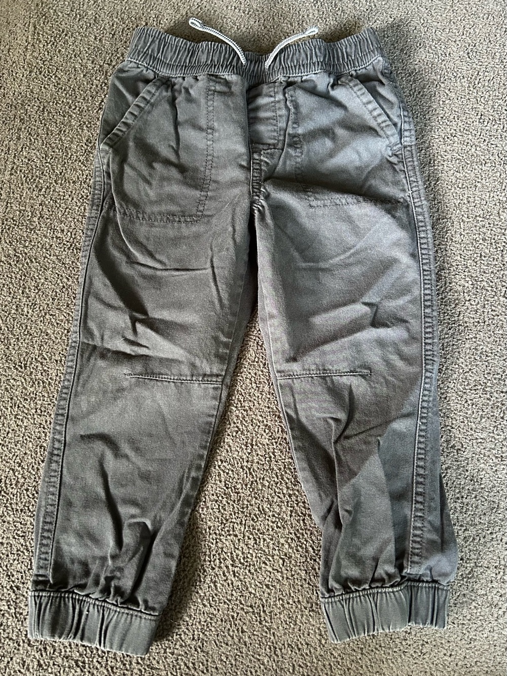 Kids Grey & Black Jogger Pants